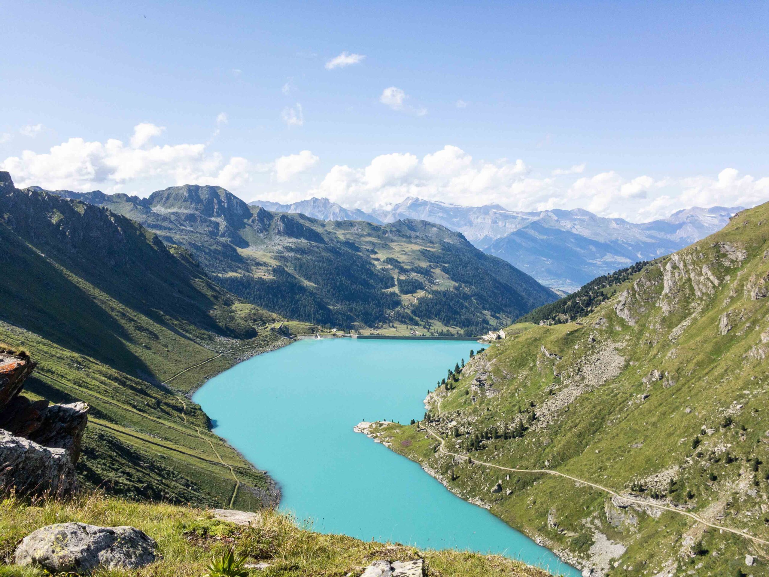 Paysage naturel et sommets de Nendaz